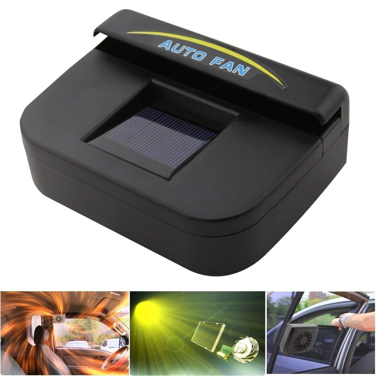 AutoCool Solar Powered Car Ventilation Fan