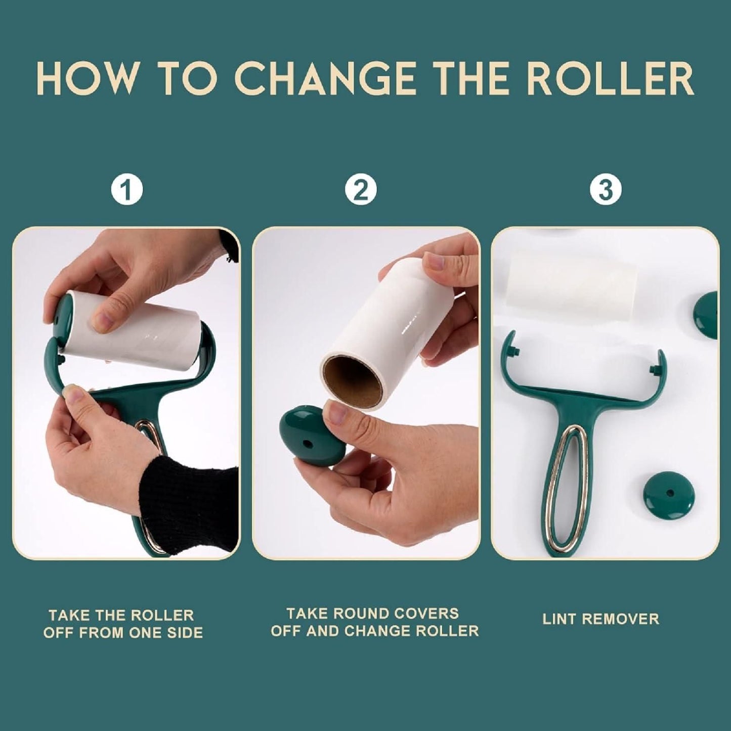 LintAway™ Portable Sticky Lint Remover Roller