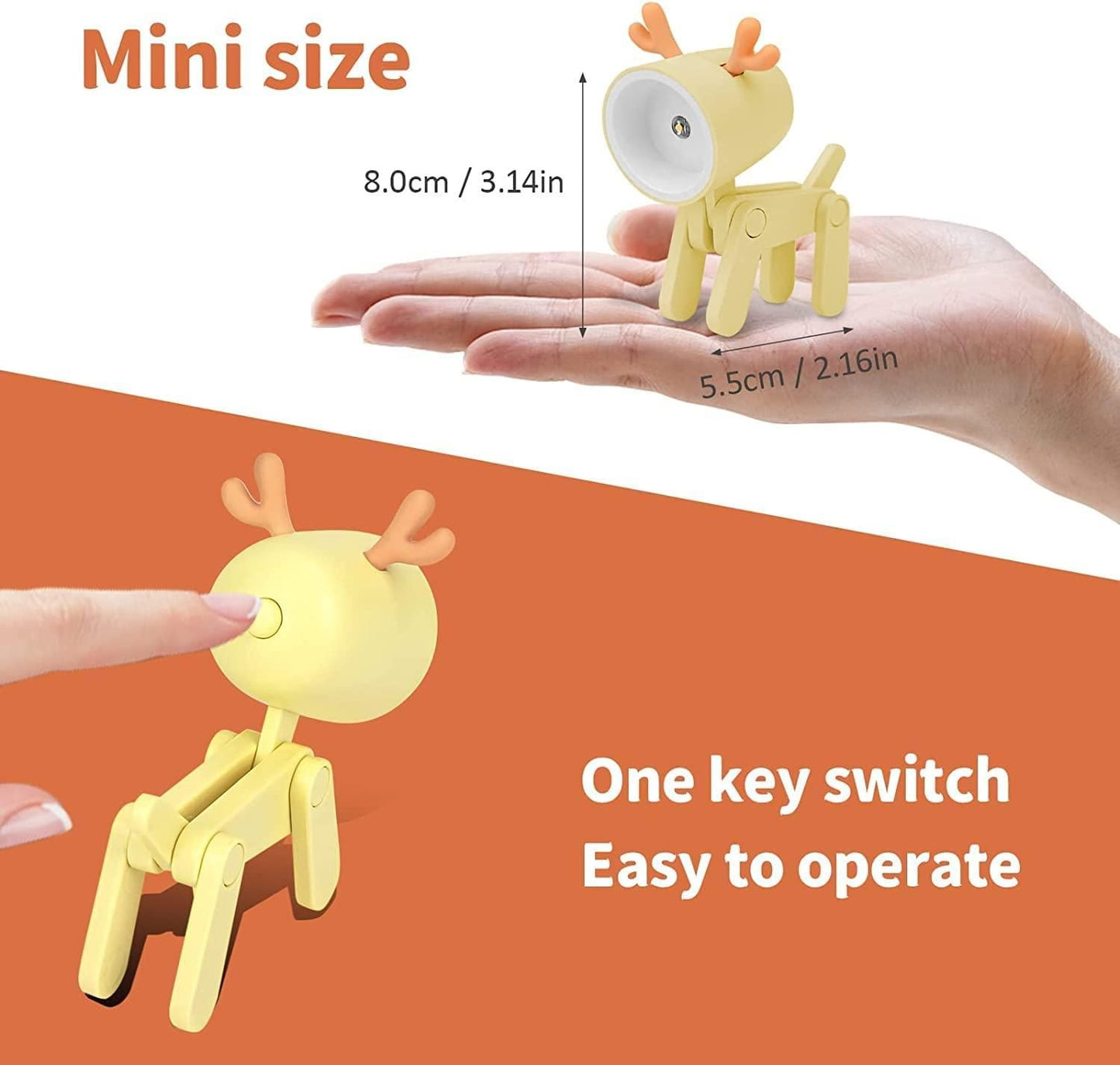 Mini Reindeer LED Desk Lamp