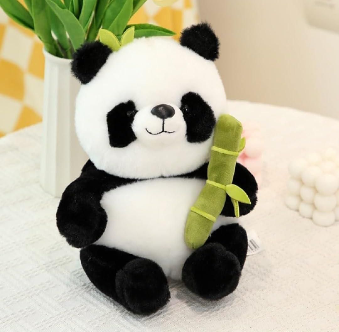 Bamboo Panda™ Cute Plush Panda with Bamboo