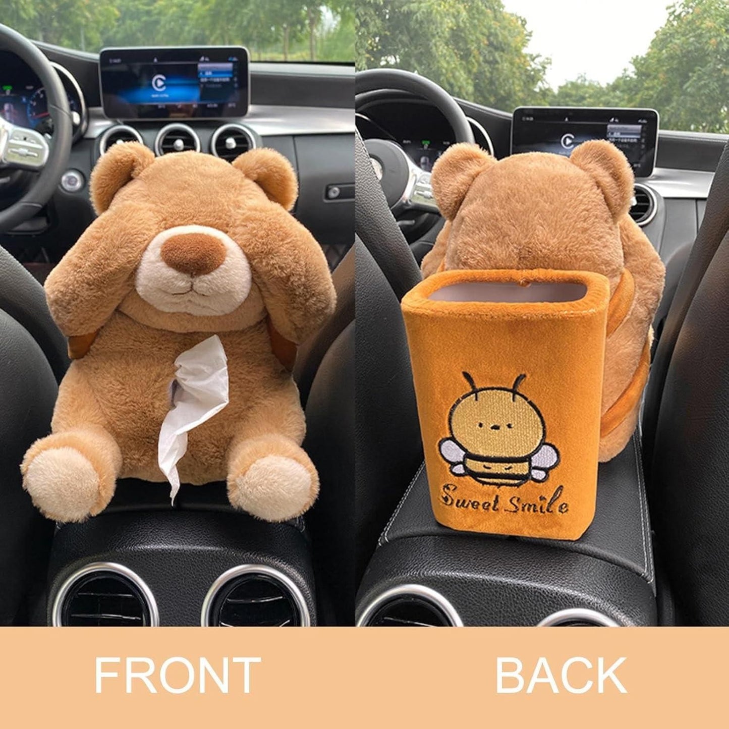 TidyTeddy™ Duo Bin | 2-in-1 Tissue Holder & Waste Bin