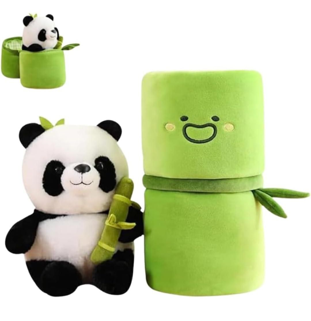 Bamboo Panda™ Cute Plush Panda with Bamboo