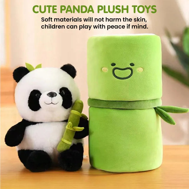 Bamboo Panda™ Cute Plush Panda with Bamboo