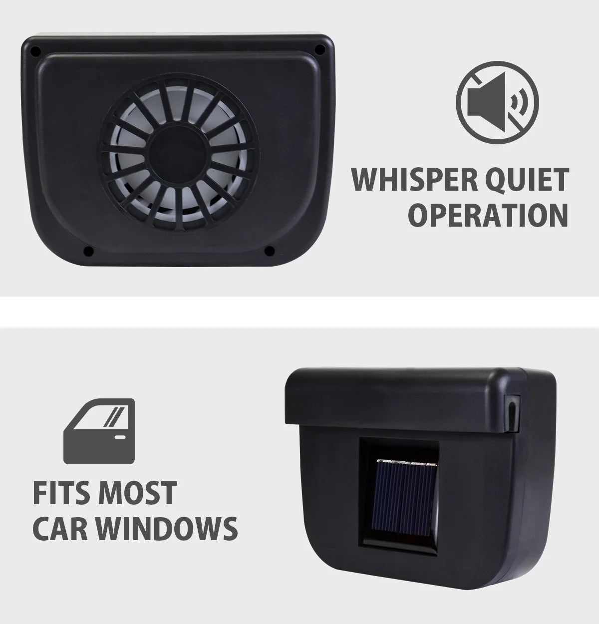 AutoCool Solar Powered Car Ventilation Fan