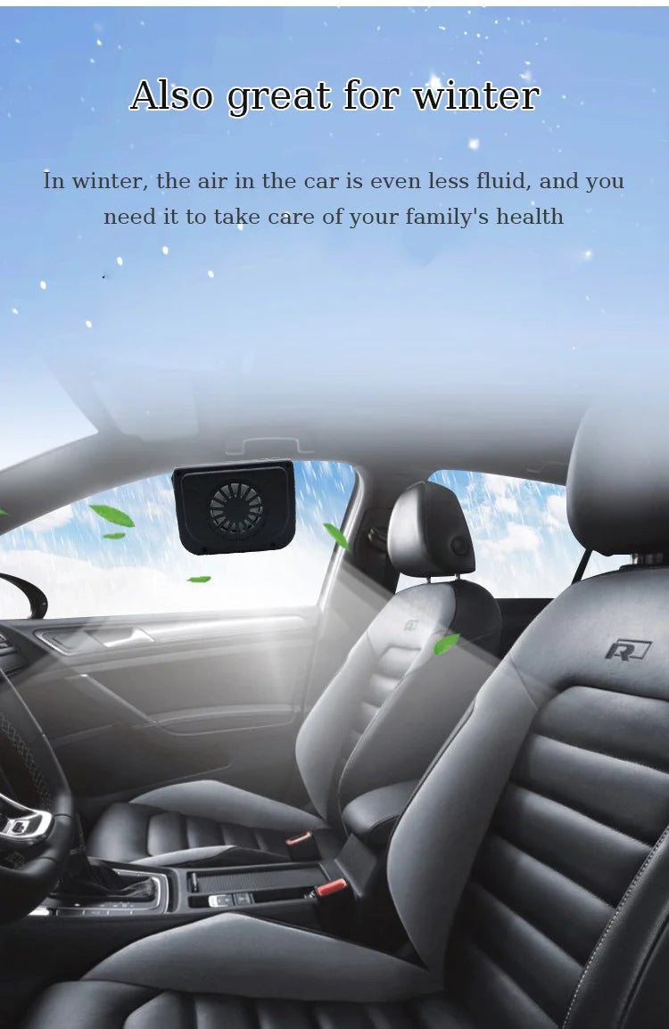 AutoCool Solar Powered Car Ventilation Fan