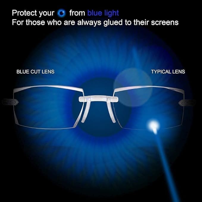 Anti Blue Light Photochromic Reading Glasses