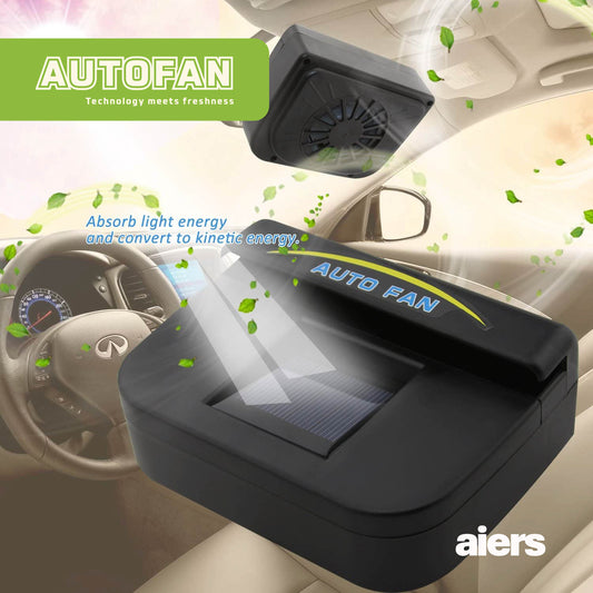 AutoCool Solar Powered Car Ventilation Fan