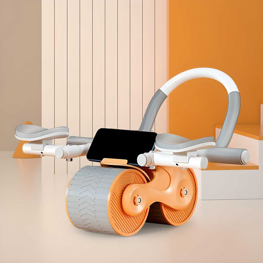 Abdominal Exercise Roller – Automatic Rebound Workout Wheels with Timer