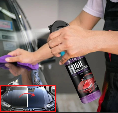 3 in 1 High Protection Quick Car Ceramic Coating Spray - Car Wax Polish Spray